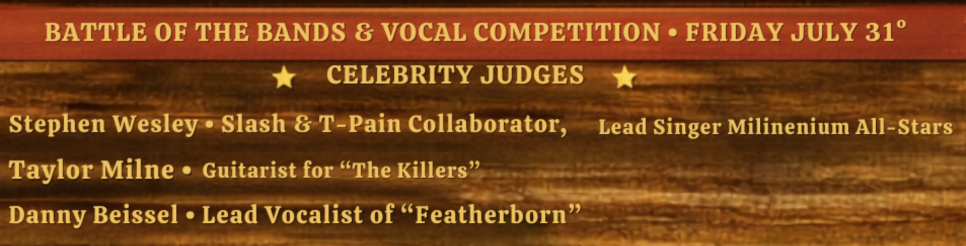 Vocal Competition & Battle of the Bands