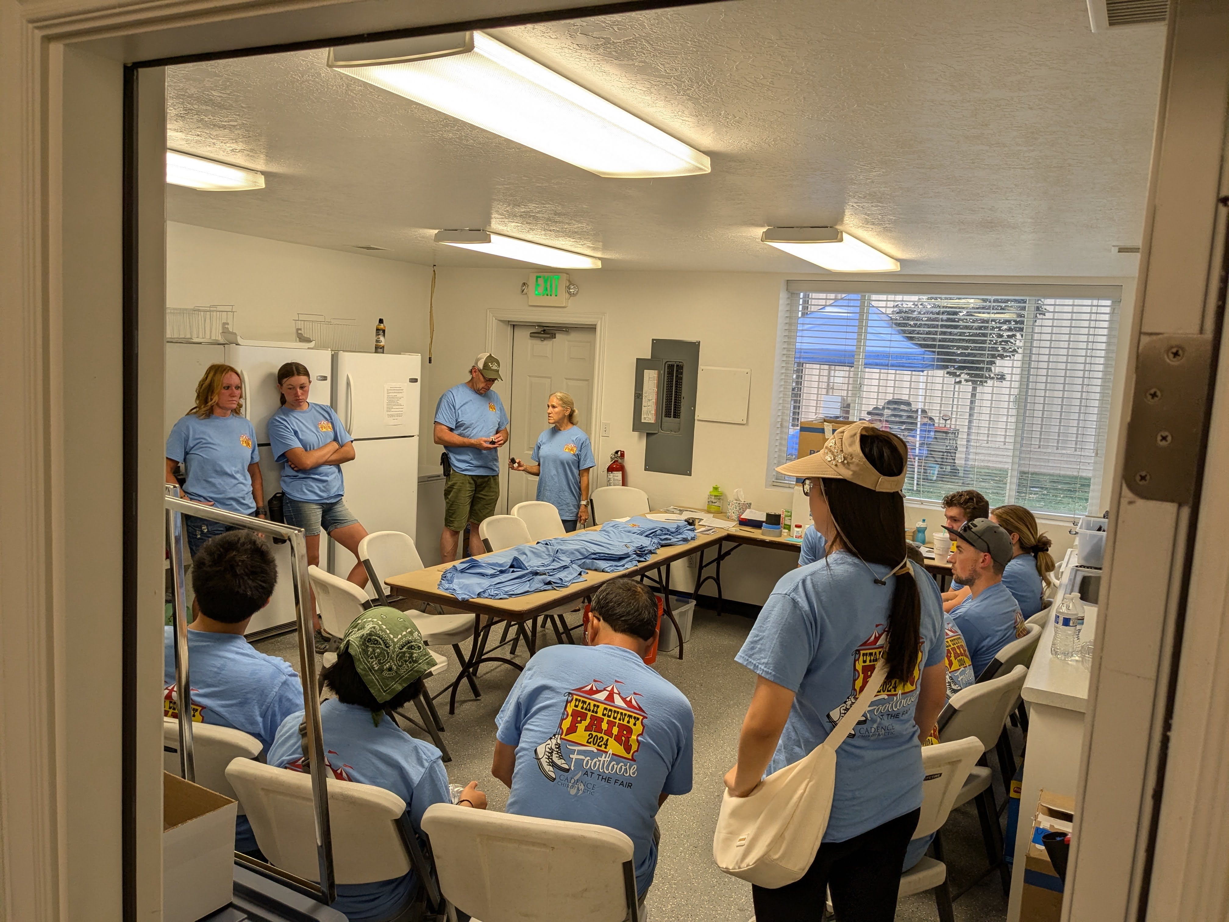 Community volunteers working together